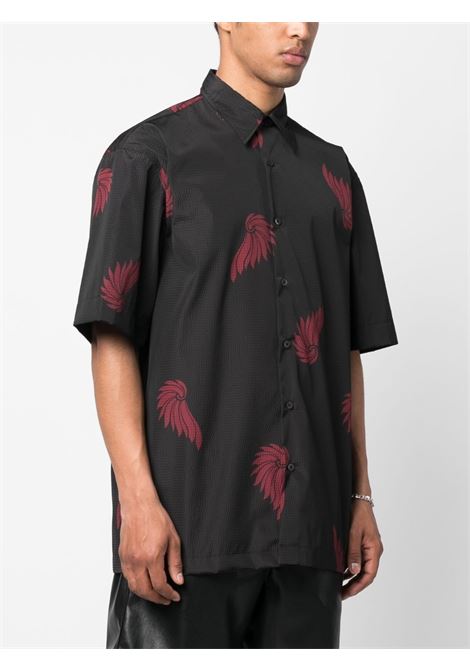 camicia oversized con stampa DRIES VAN NOTEN | Camicia | CASSIDYE6034900